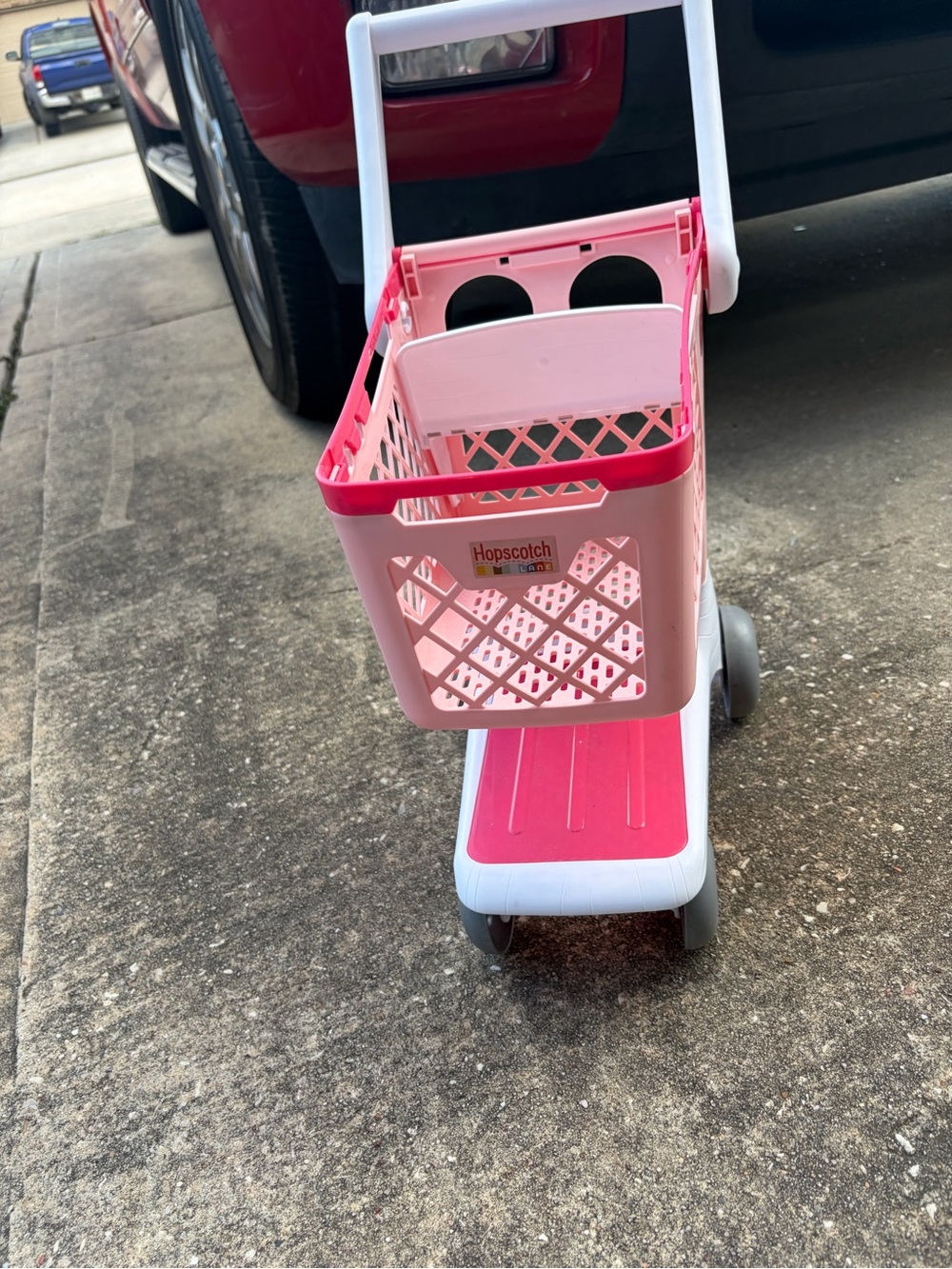 Pink Toy Shopping Cart for Kids